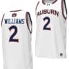 Jaylin Williams Jersey #2 Auburn Tigers Replica College Basketball 2023-24 White