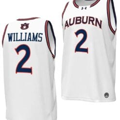 Jaylin Williams Jersey #2 Auburn Tigers Replica College Basketball 2023-24 White
