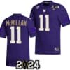 Jalen McMillan Jersey #11 Washington Huskies 2024 College Football Playoff National Championship Purple