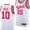 Josh Reed Jersey #10 Cincinnati Bearcats 70s Throwback Basketball White