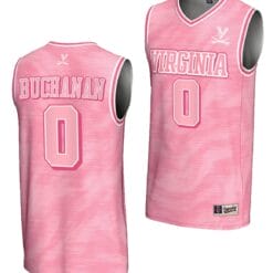 Blake Buchanan Jersey #0 Virginia Cavaliers College Basketball Lightweight Pink