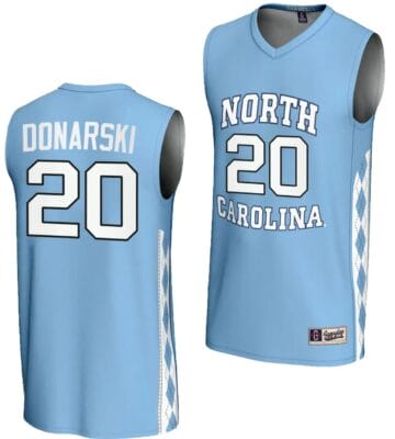 Lexi Donarski Jersey #20 UNC Tar Heels Basketball Lightweight Blue