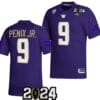 Michael Penix Jr Jersey #9 Washington Huskies 2024 College Football Playoff National Championship Purple