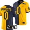 Mike Sainristil Jersey #0 Michigan Wolverines 2024 Football National Championship Playoff Mazie