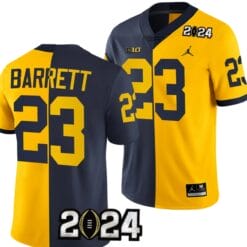 Michael Barrett Jersey #23 Michigan Wolverines 2024 Football National Championship Playoff Mazie