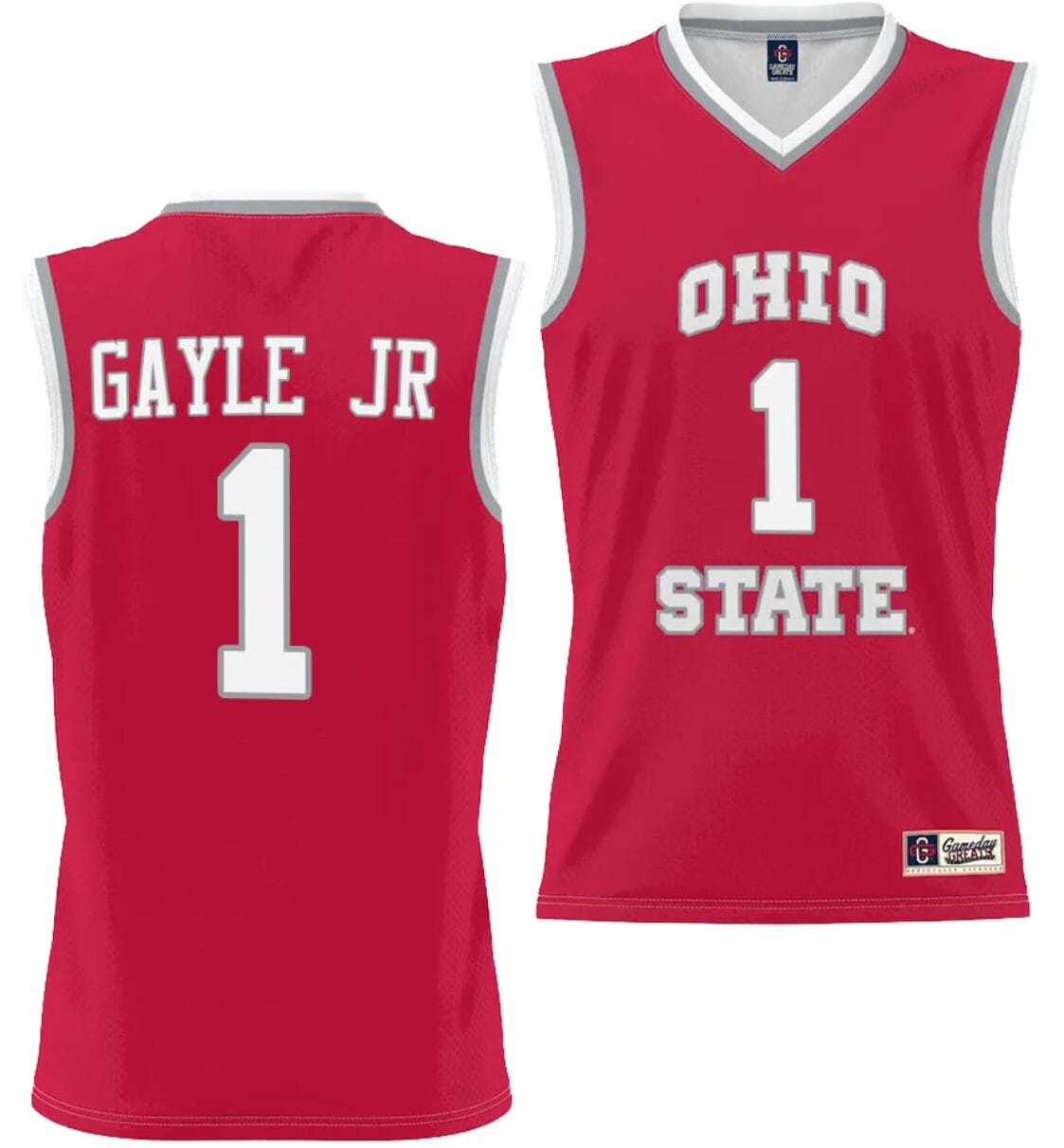 Roddy Gayle Jr Jersey #1 Ohio State Buckeyes College Basketball Lightweight Scarlet