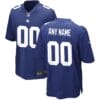 New York Giants Custom Name and Number Game Royal Jersey