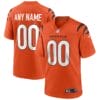 Cincinnati Bengals Custom Name and Number Alternate Game Orange Jersey