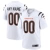 Cincinnati Bengals Custom Name and Number Alternate Game White Jersey