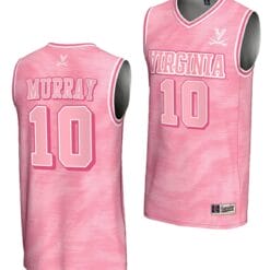 Taine Murray Jersey #10 Virginia Cavaliers College Basketball Lightweight Pink