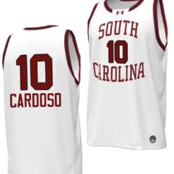 Kamilla Cardoso Jersey #10 South Carolina Gamecocks Basketball Throwback Replica White