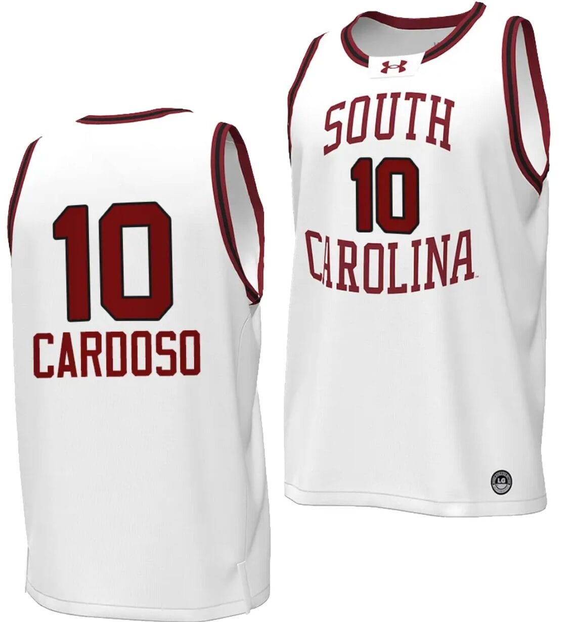 Kamilla Cardoso Jersey #10 South Carolina Gamecocks Basketball Throwback Replica White