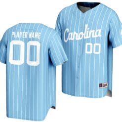 Custom North Carolina Tar Heels Jersey Name and Number Lightweight Baseball Light Blue