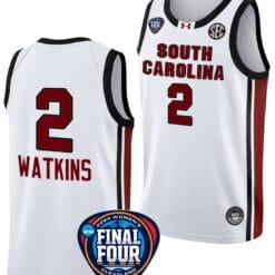 Ashlyn Watkins Jersey #2 South Carolina Gamecocks Basketball 2024 NCAA March Madness Final Four White