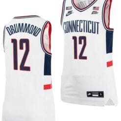 Andre Drummond Jersey UConn Huskies College Basketball Alumni White #12