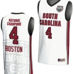 Aliyah Boston Jersey #4 South Carolina Gamecocks 2024 NCAA Basketball National Champions White