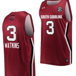 Ashlyn Watkins Jersey #3 South Carolina Gamecocks College Basketball Wine