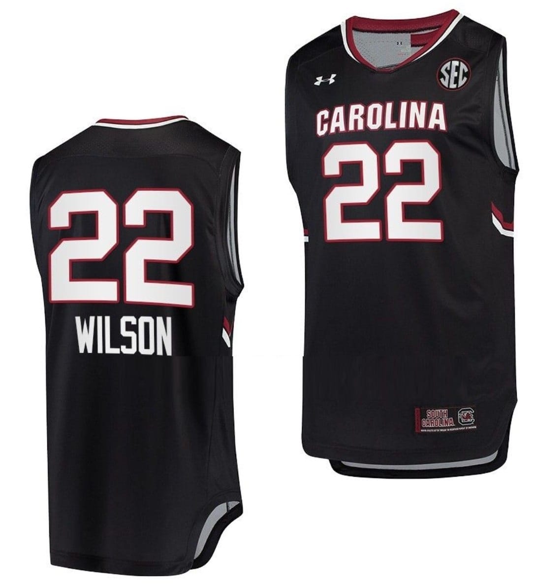 A'ja Wilson Jersey #22 South Carolina Gamecocks Jersey College Basketball Black