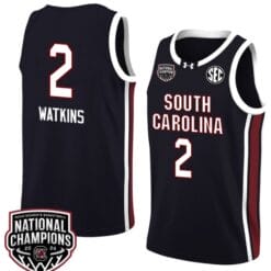 Ashlyn Watkins Jersey #2 South Carolina Gamecocks 2024 NCAA Basketball National Champions Black