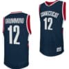 Andre Drummond Jersey #12 UConn Huskies College Basketball Navy Retro