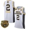 Ashlyn Watkins Jersey #2 South Carolina Gamecocks Basketball 2024 National Champions All Stitched White Gold