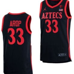 Aguek Arop Jersey #33 San Diego State Aztecs College Basketball Black