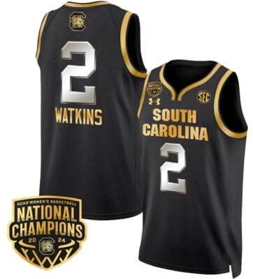 Ashlyn Watkins Jersey #2 South Carolina Gamecocks Basketball 2024 National Champions All Stitched