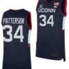 Ayanna Patterson Jersey UConn Huskies College Basketball Navy Replica #34