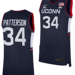 Ayanna Patterson Jersey UConn Huskies College Basketball Navy Replica #34