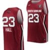 Aubryanna Hall Jersey #23 South Carolina Gamecocks College Basketball Wine