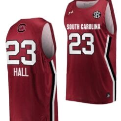 Aubryanna Hall Jersey #23 South Carolina Gamecocks College Basketball Wine