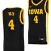 Ahron Ulis Jersey #4 Iowa Hawkeyes College Basketball Black Swingman
