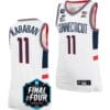 Alex Karaban Jersey #11 UConn Huskies 2023 NCAA National Championship March Madness White