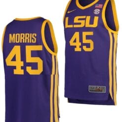 Alexis Morris Jersey LSU Tigers College Basketball Purple #45