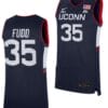 Azzi Fudd Jersey UConn Huskies College Basketball Navy Replica #35