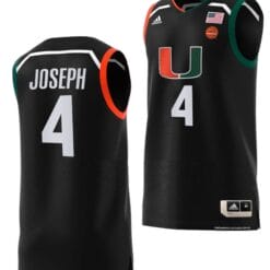 Bensley Joseph Jersey Miami Hurricanes College Basketball Swingman Black #4