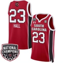 Bree Hall Jersey #23 South Carolina Gamecocks Basketball 2024 National Champions All Stitched Red