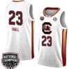 Bree Hall Jersey #23 South Carolina Gamecocks 2024 NCAA Basketball National Champions White Yellow