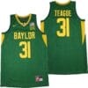 MaCio Teague Jersey #31 Baylor Bears NCAA Basketball Green