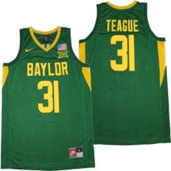MaCio Teague Jersey #31 Baylor Bears NCAA Basketball Green