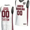 Custom South Carolina Gamecocks Jersey Name and Number 2024 NCAA Basketball National Champions White