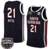 Chloe Kitts Jersey #21 South Carolina Gamecocks 2024 NCAA Basketball National Champions Black