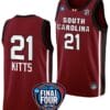 Chloe Kitts Jersey #21 South Carolina Gamecocks Basketball 2024 NCAA March Madness Final Four Garnet