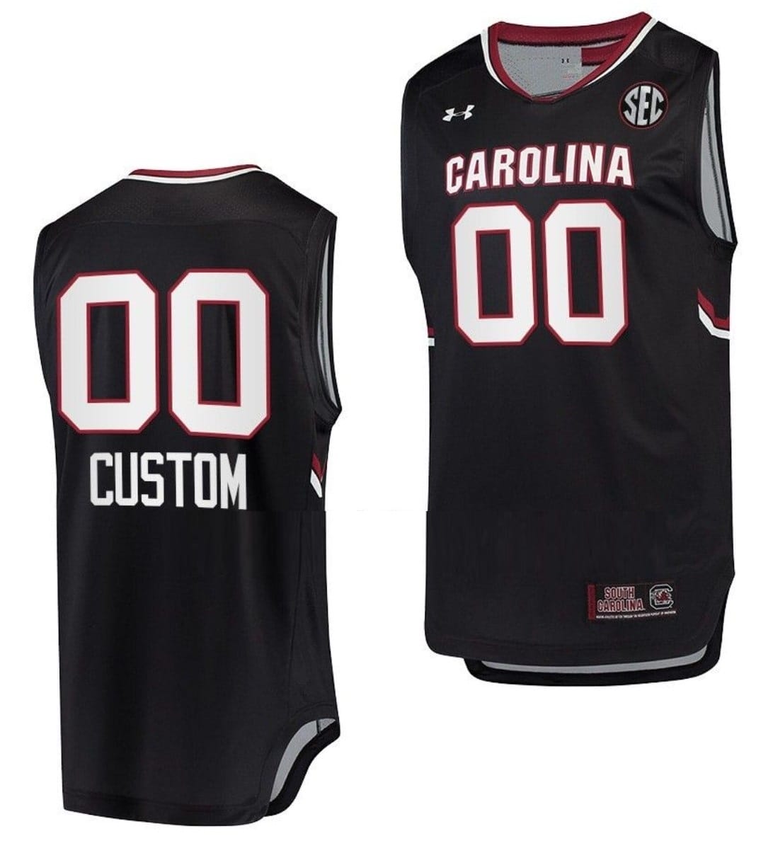 Custom South Carolina Gamecocks Jersey Name and Number College Basketball Black