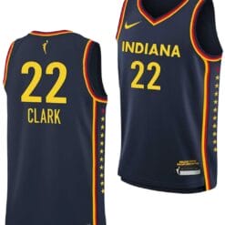 Caitlin Clark Jersey #22 Indiana Fever Basketball 2024 WNBA Draft Explorer Edition Stitched Navy