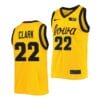 Caitlin Clark Jersey #22 Iowa Hawkeyes B1G Tournament Championship Gold 2022