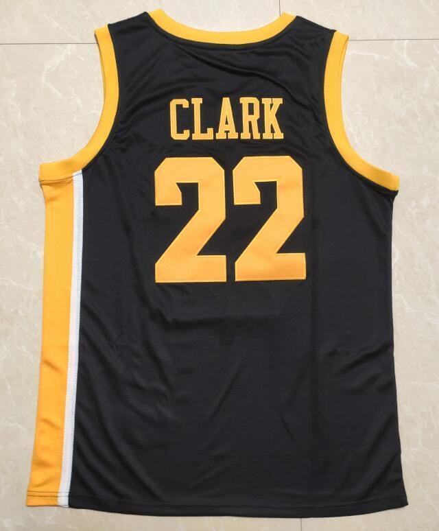 Caitlin Clark Jersey #22 Iowa Hawkeyes Basketball Stitched Black - Image 2