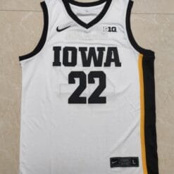 Caitlin Clark Jersey #22 Iowa Hawkeyes College Basketball Stitched White