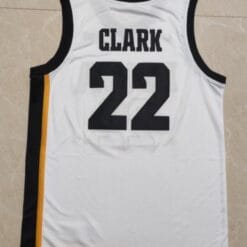 Alternative view of Caitlin Clark Jersey #22 Iowa Hawkeyes College Basketball Stitched White