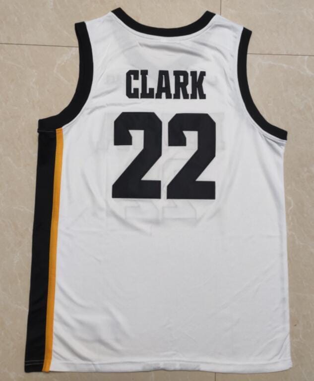 Caitlin Clark Jersey #22 Iowa Hawkeyes College Basketball Stitched White - Image 2